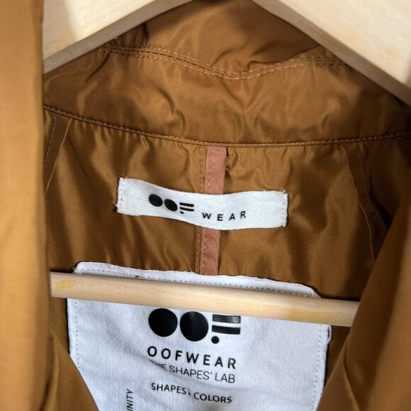 OOF WEAR Oversized Trench Coat Jacket Womens Size IT 40 US 2 Brown Minimal - Picture 3 of 12